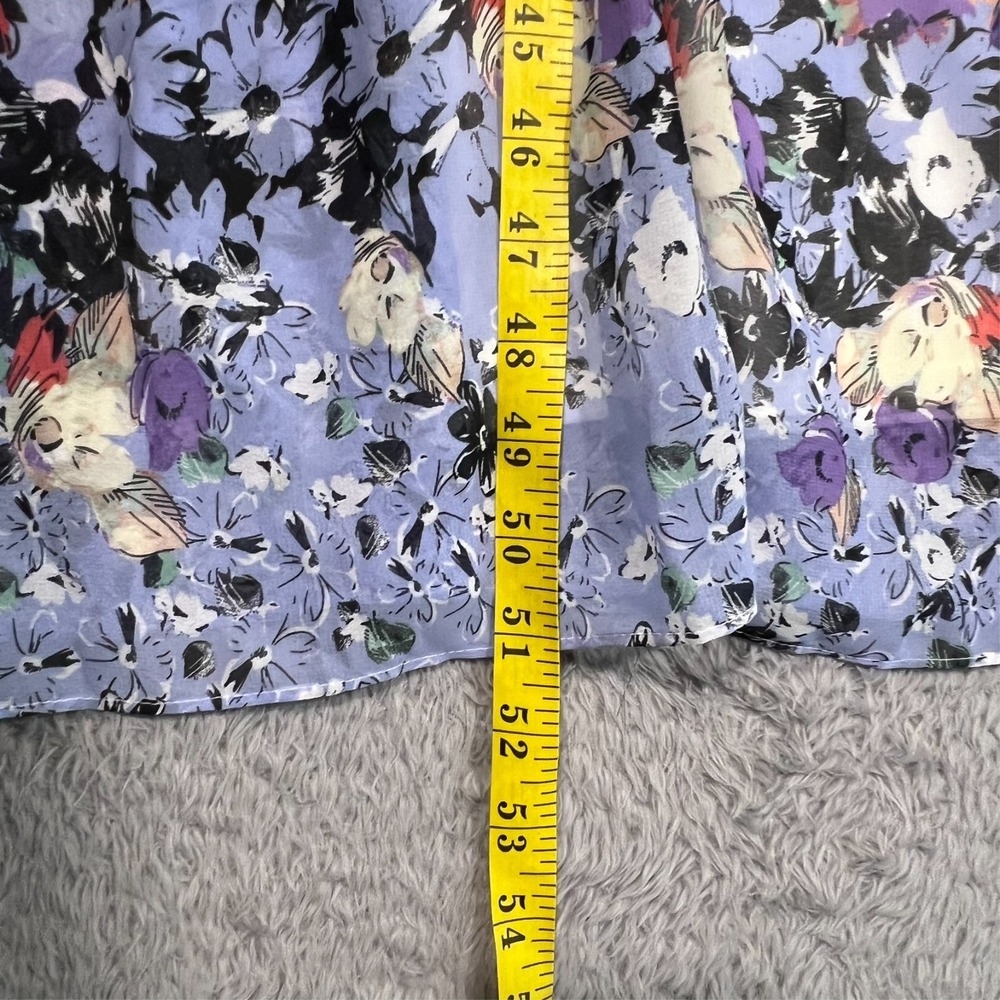 Danny & Nicole Maxi Dress Floral Colorful Ruffle Sleeve‎ Flowy Garden Size 12 - Picture 15 of 15